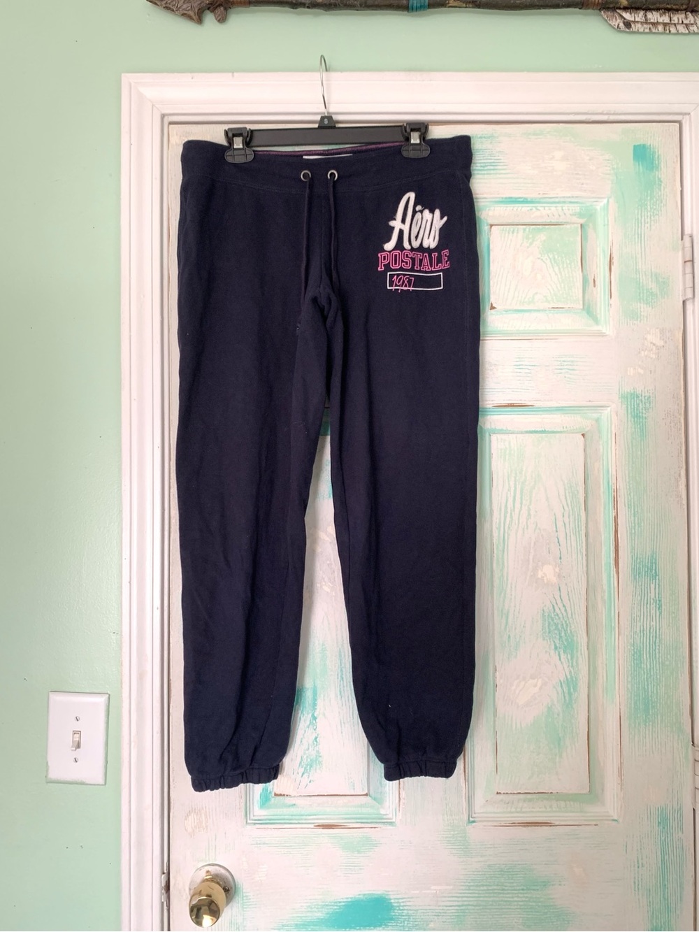 Aeropostale Navy Blue Y2K Style Jogger Sweatpants